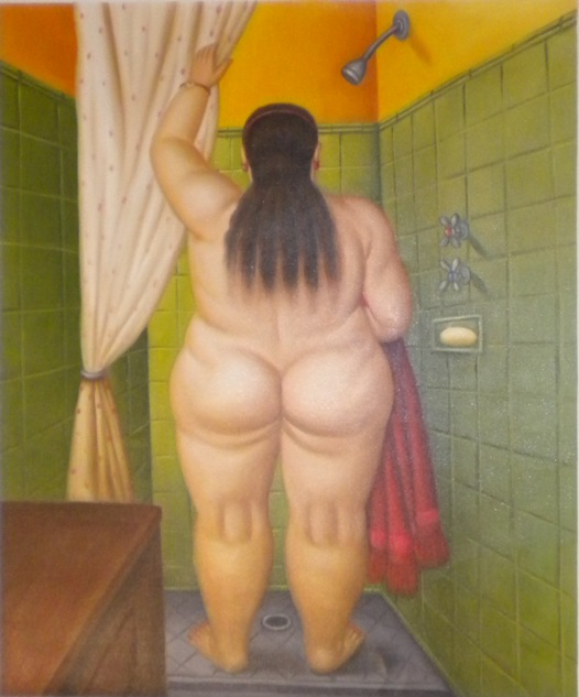 store falso d'autore Dusche di Fernando Botero